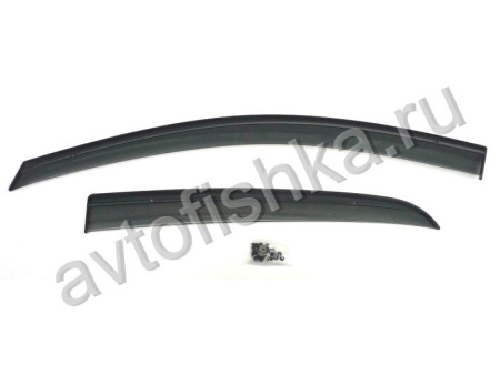 Nissan Tiida (2007-) седан дефлекторы окон дымчатые, дизайн оригинал.
