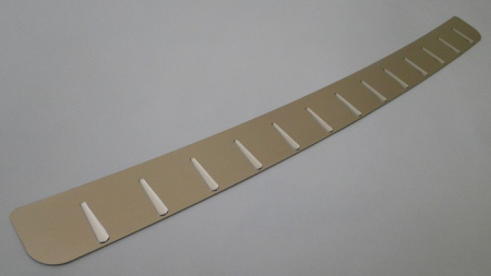 Mercedes A classe W169 (04-) 3 и 5 дверн. накладка на задний бампер с силиконовыми вставками, к-кт 1шт.