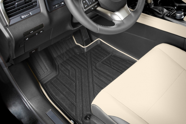 Коврики KVEST 3D в салон LEXUS RX, 2015->, 4 шт. (полистар, черный, бежевый)