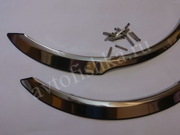 Ford Mondeo (00-07) хромированные накладки на арки крыльев, нержавеющая сталь, комплект 4 шт.