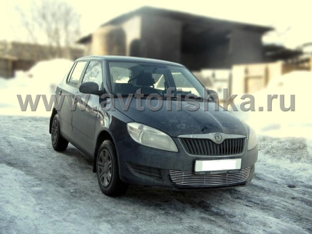 Skoda Fabia Mk2 (5J) (07-) накладка на решетку бампера