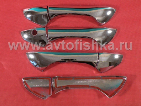 Honda Accord (08-) накладки на ручки дверей хромированные, комплект 4 шт.