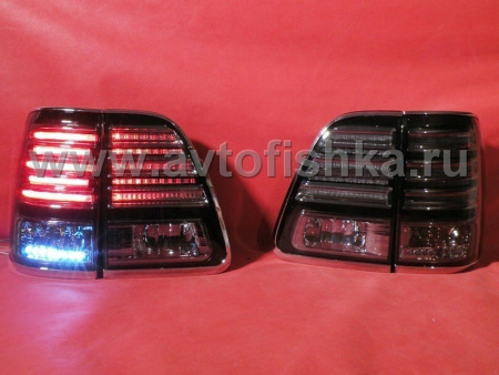 Lexus LX470 (2003-2007) фонари задние светодиодные тонированные, комплект 2 шт.