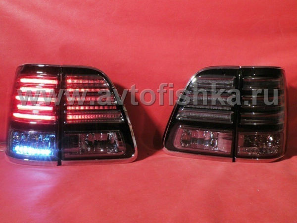 Lexus LX470 (2003-2007) фонари задние светодиодные тонированные, комплект 2 шт.