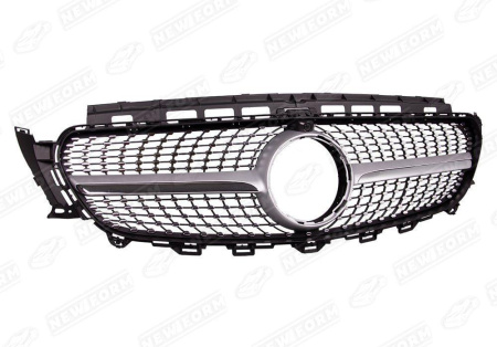 Mercedes-Benz E-Klasse W213 2016 - 2020 Решетка радиатора Diamond Sport серебристая