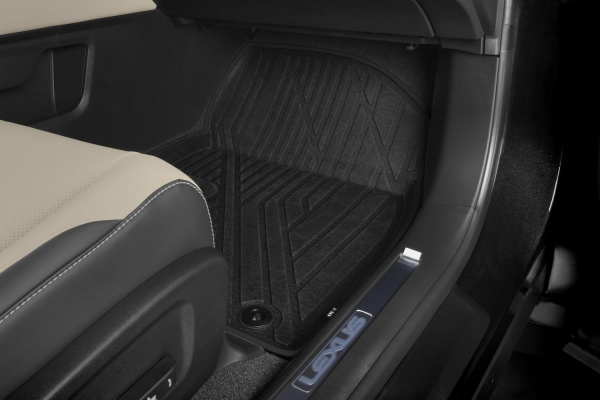 Коврики KVEST 3D в салон LEXUS RX, 2015->, 4 шт. (полистар, черный, черный)