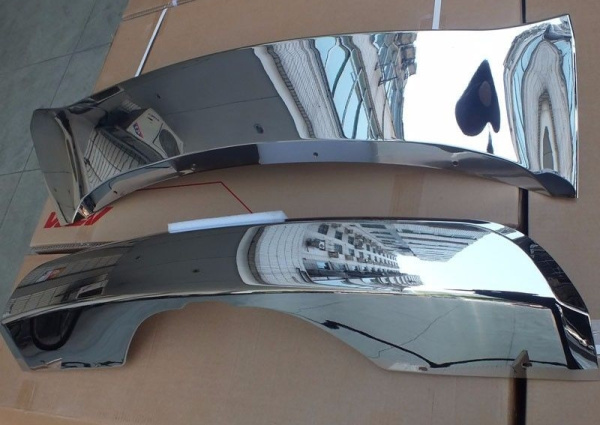 BMW X5 (13–) Комплект накладок переднего и заднего бамперов, ABS пластик, хром