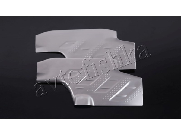 Toyota Highlander (07–13) Накладки на дверные пороги с логотипом, нерж. серебристые