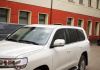 Toyota Land Cruiser LC 200 (1 рестайлинг) 2012 - 2015 Рейлинги стиль Lexus серебристые