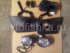 Mitsubishi L200 Triton (2009-) передние дневные ходовые фары вместо противотуманных фар, полный установочный комплект.