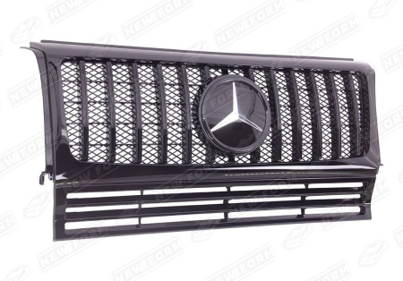 Mercedes-Benz G-Klasse W463 1990 - 2018 Решетка радиатора AMG GT черная со стеклянным значком