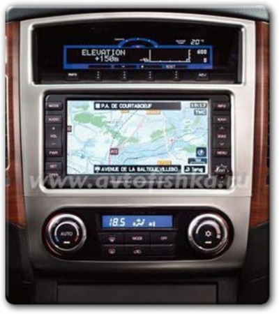 Mitsubishi Pajero 2 DIN GPS магнитола Multi Communication System (MMCS) MZ313870, с установочным комплектом, включающий новую переднюю панель и CAN-адаптер. MZ360175EX.