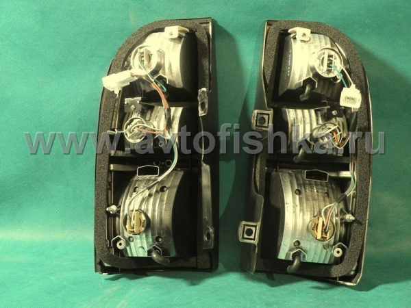Toyota Land Cruiser Prado 90 (FJ90) (96-02) фонари задние светодиодные красно-тонированные, комплект 2 шт.