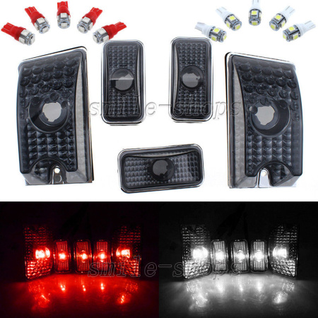 Hummer H2 (02-08) фонари габаритные тонированные на крышу, комплект 10 шт.