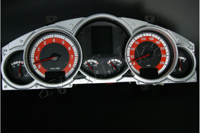 Porsche Cayenne 2002-2010 светодиодные шкалы (циферблаты) на панель приборов - дизайн 2