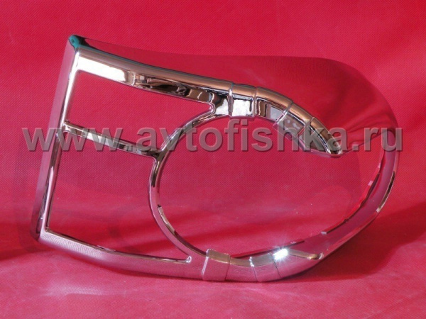 Toyota FJ Cruiser (07-) хромированные декоративные накладки на задние фонари, комплект 2 шт.