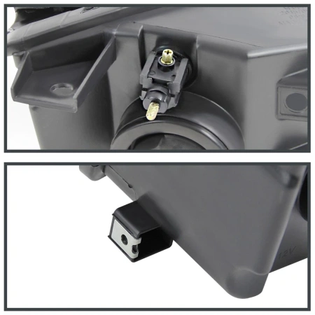 Ford Focus 2 (05-07) передние фары штатные хромированные