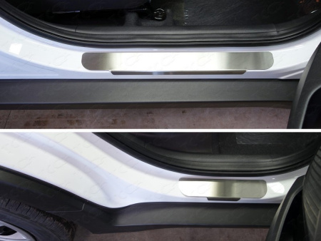 Hyundai Creta (15–) Накладки на пороги (лист шлифованный)