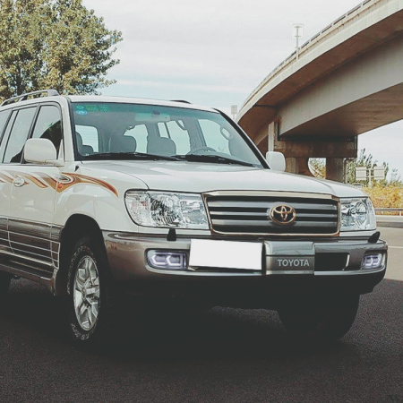 Toyota Land Cruiser 100 фары противотуманные двойные с ДХО