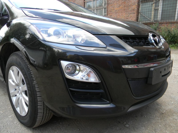 Mazda CX-7 (10–12) Защита радиатора Premium, чёрная, низ