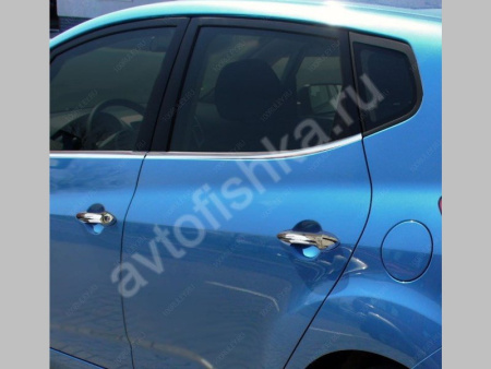 Kia Cerato (2010-) молдинги окон нижние из нержавеющей стали, 4 шт.