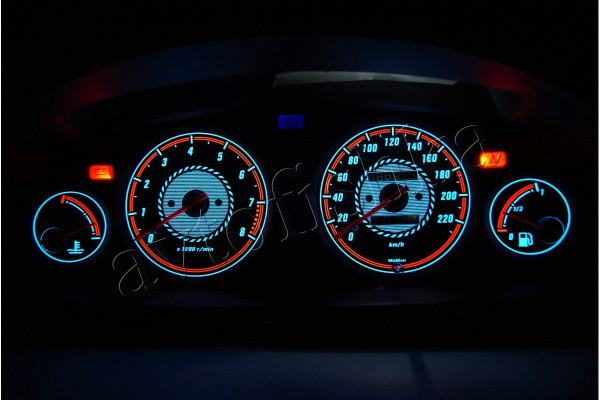 Honda Civic (95-00) 5D светодиодные шкалы (циферблаты) на панель приборов - дизайн 1