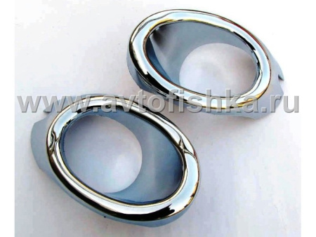 Chevrolet Cruze (08-) хромированные накладки на противотуманные фары, комплект 2 шт.