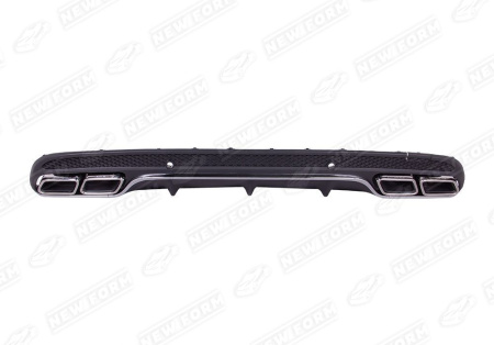 Mercedes-Benz C-Klasse W205 рестайлинг 2018 - 2021 Диффузор с насадками 6.3 AMG хром