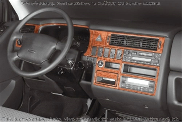 Volkswagen Transporter T4 1998-2003 декоративные накладки (отделка салона) под дерево, карбон, алюминий