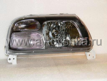 Suzuki Grand Vitara (99-05) фары передние черные, комплект 2 шт.
