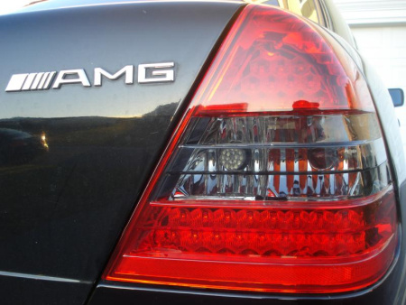 Mercedes C-class W202 (93-99) фонари задние светодиодные красно-тонированные