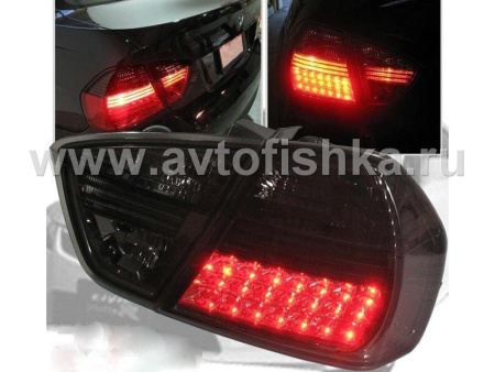 BMW 3 E90 (05-) фонари задние светодиодные тонированные, комплект 2 шт.