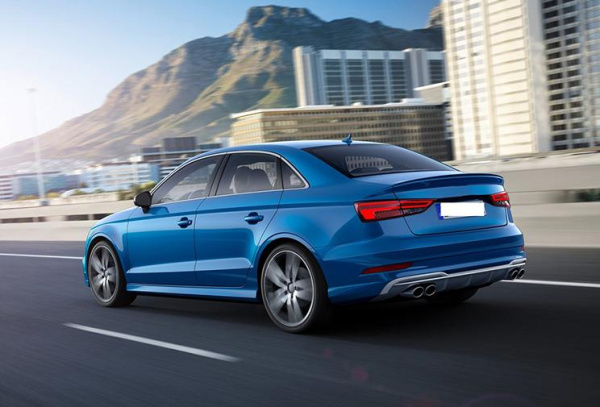 Раздвоенный выхлоп S3 для Audi A3 седан S-line 2013-2020