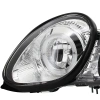 Lexus GS300, GS400, GS430, Toyota Aristo (97-05) фары передние линзовые хромированные со светящимися ободками и DRL подсветкой, комплект 2 шт.