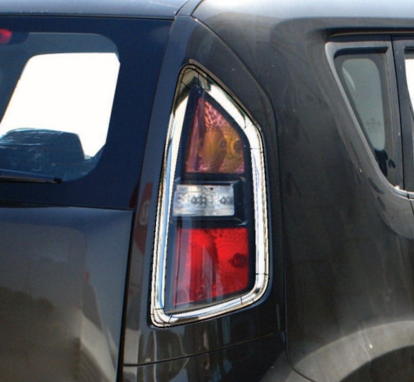 Kia Soul (08–) Накладка на стопы, нерж, 2 части