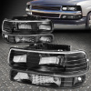 Chevrolet Tahoe, Suburban (99-06) фары передние черные в комплект с подфарами