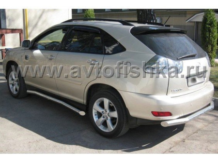 Lexus RX300, RX330, RX350 защита заднего бампера, труба 70 мм