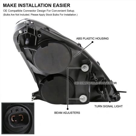 Toyota Celica 2000-2005 фары передние линзованные хромированные, с DRL ходовыми огнями