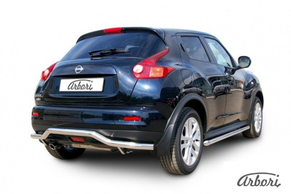 Защита заднего бампера Arbori d57 "волна" NISSAN JUKE 2WD 2010-