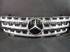Mercedes ML W164 (05-08) решетка радиатора перфорированная полностью хромированная со звездой, дизайн ML 2009 года.