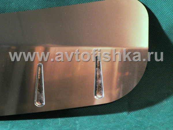 Ford Kuga (08-) накладка на задний бампер с силиконовыми вставками, к-кт 1шт.