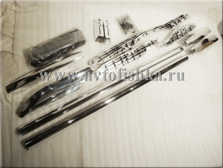 Toyota Land Cruiser Prado 120 (02-09) рейлинги продольные на крышу хромированные, алюминиевые, комплект.