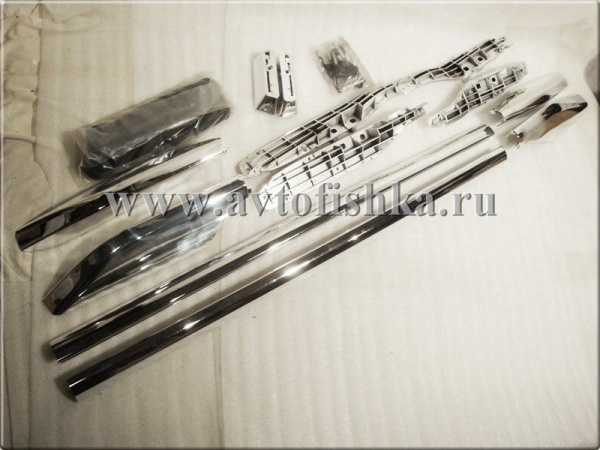 Toyota Land Cruiser Prado 120 (02-09) рейлинги продольные на крышу хромированные, алюминиевые, комплект.