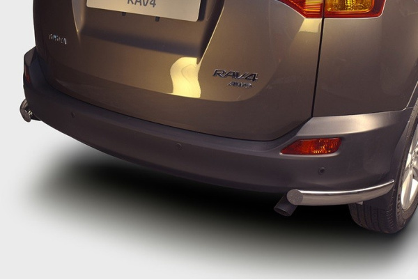 Toyota RAV4 (13–) Защита задняя уголки 75x42 мм овал
