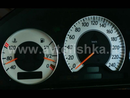 Mercedes W209 CLK после 2002 г. светящиеся шкалы приборов - накладки на циферблаты панели приборов, дизайн № 2