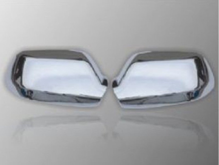Mazda 6 седан (2002-2007) хромированные накладки на дверные боковые зеркала, комплект 2 шт.