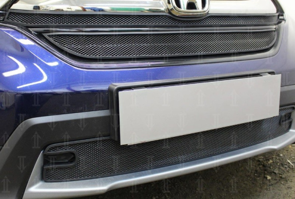 Honda CR-V (17–) Защита радиатора, чёрная, низ
