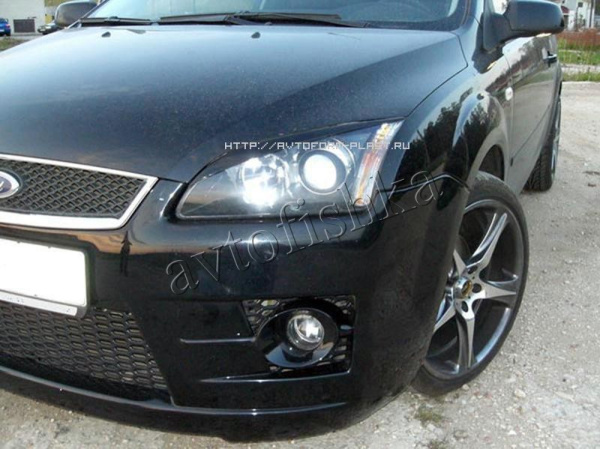 Ford Focus 2 (04 – 08) реснички на фары №1 узкие