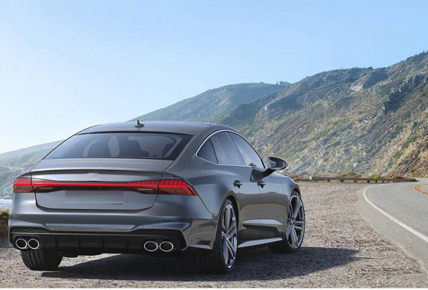 Диффузор S7 S-line с насадками из нержавейки для Audi A7