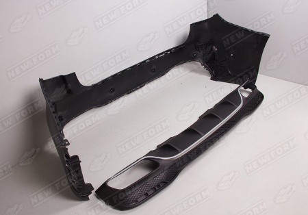 Mercedes-Benz GLS-Klasse X166 2015 - 2019 Бампер задний 6.3 AMG в сборе с диффузором и насадками